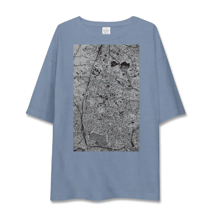 【早稲田2（東京都）】地図柄ビッグシルエットTシャツ