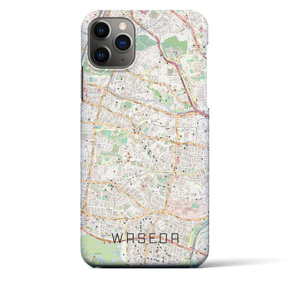 【早稲田（東京都）】地図柄iPhoneケース（バックカバータイプ）