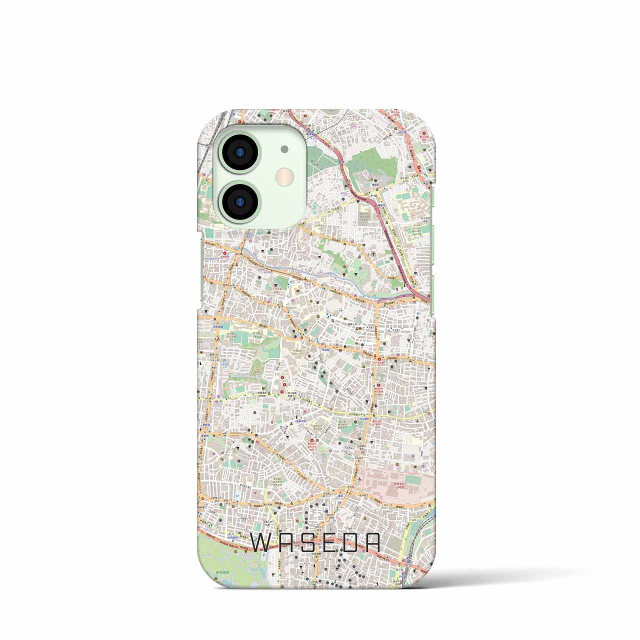 【早稲田（東京都）】地図柄iPhoneケース（バックカバータイプ）