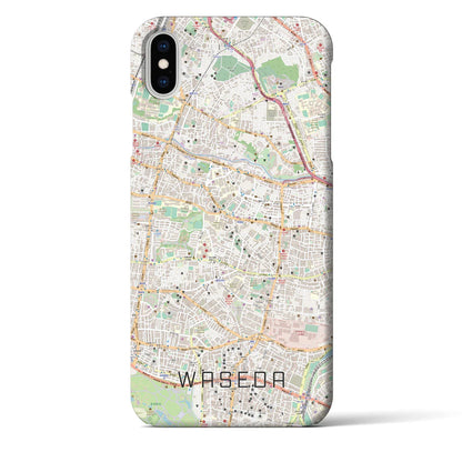 【早稲田（東京都）】地図柄iPhoneケース（バックカバータイプ）