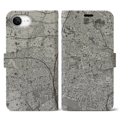 【早稲田（東京都）】地図柄iPhoneケース（手帳タイプ）