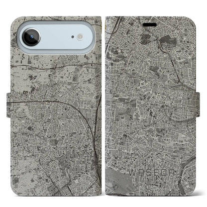 【早稲田（東京都）】地図柄iPhoneケース（手帳タイプ）