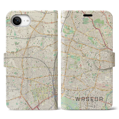 【早稲田（東京都）】地図柄iPhoneケース（手帳タイプ）