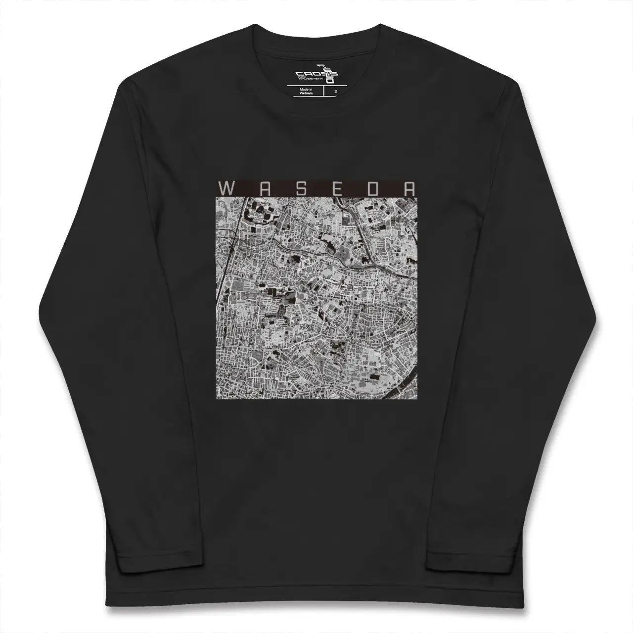 【早稲田（東京都）】地図柄ロングスリーブTシャツ