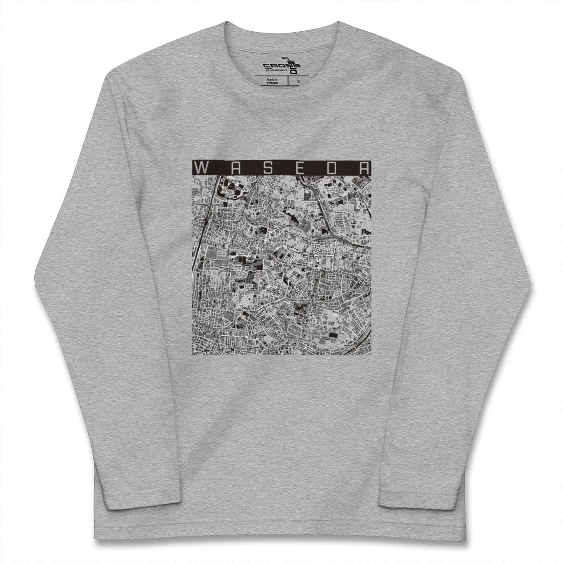 【早稲田（東京都）】地図柄ロングスリーブTシャツ