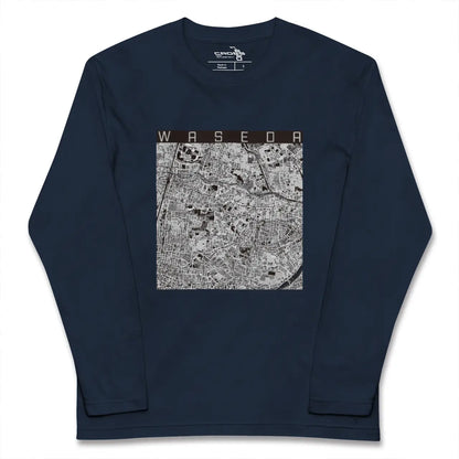 【早稲田（東京都）】地図柄ロングスリーブTシャツ