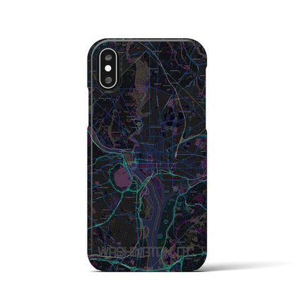【ワシントンD.C.（アメリカ）】地図柄iPhoneケース（バックカバータイプ）