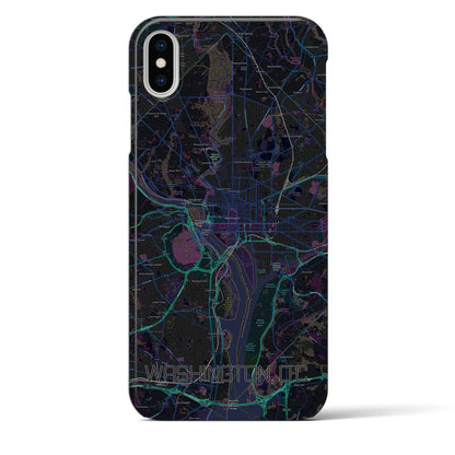 【ワシントンD.C.（アメリカ）】地図柄iPhoneケース（バックカバータイプ）