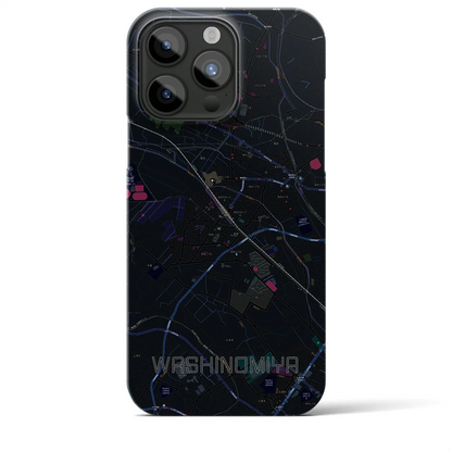 【鷲宮（埼玉県）】地図柄iPhoneケース（バックカバータイプ）