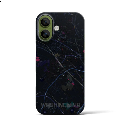 【鷲宮（埼玉県）】地図柄iPhoneケース（バックカバータイプ）