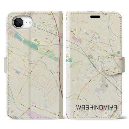 【鷲宮（埼玉県）】地図柄iPhoneケース（手帳タイプ）