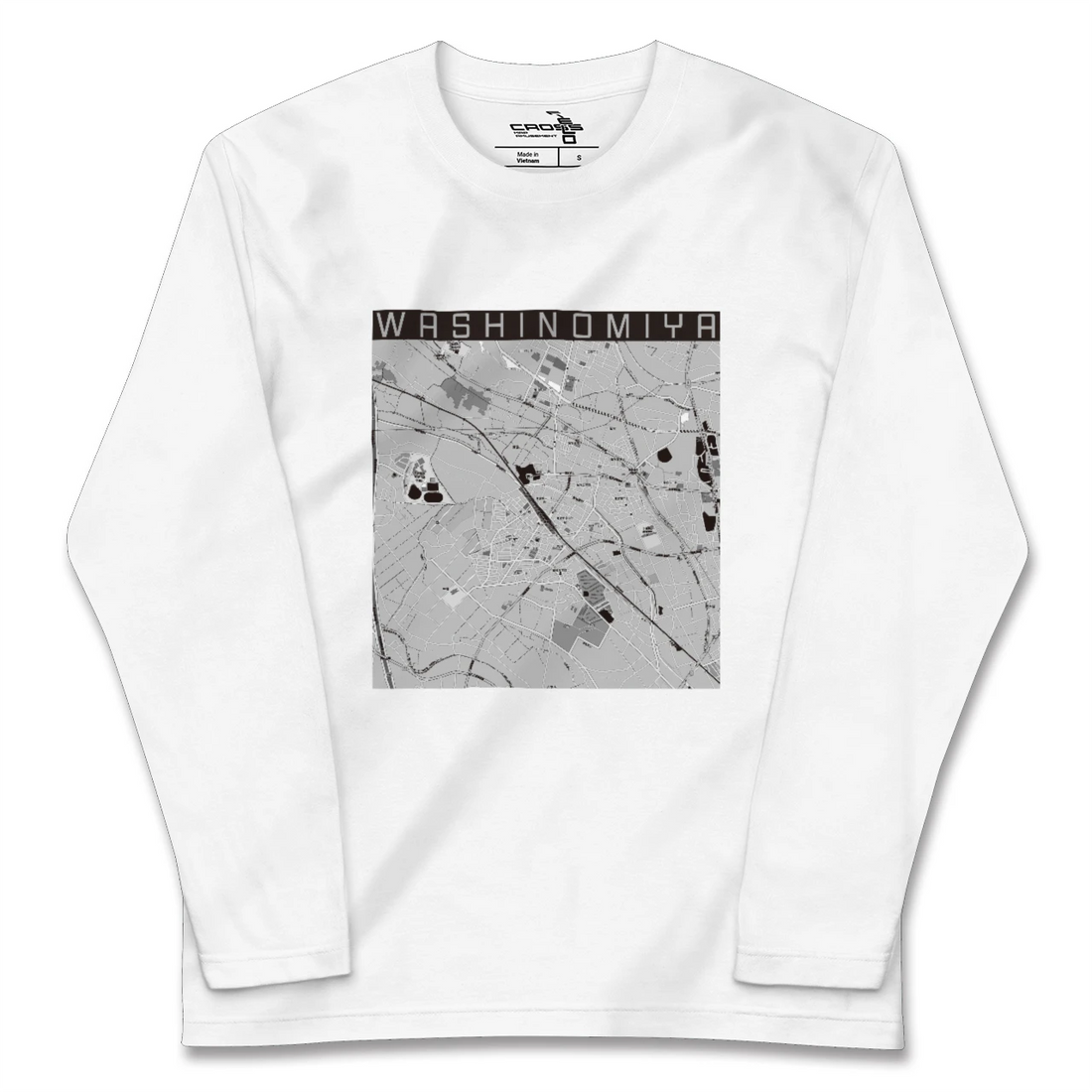 【鷲宮（埼玉県）】地図柄ロングスリーブTシャツ