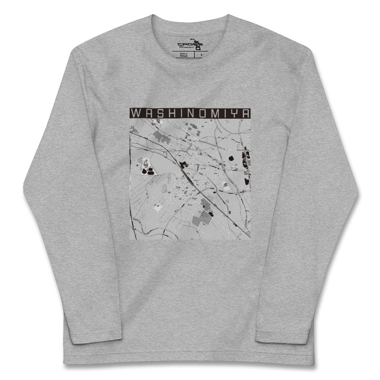 【鷲宮（埼玉県）】地図柄ロングスリーブTシャツ