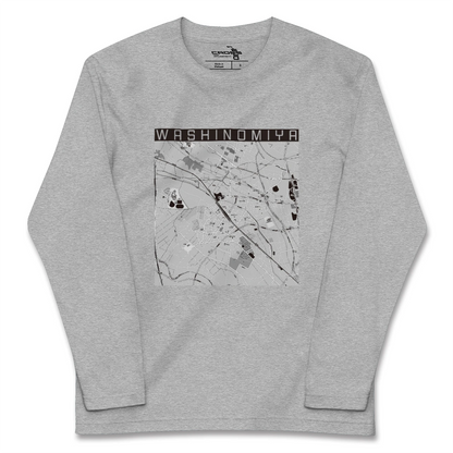 【鷲宮（埼玉県）】地図柄ロングスリーブTシャツ