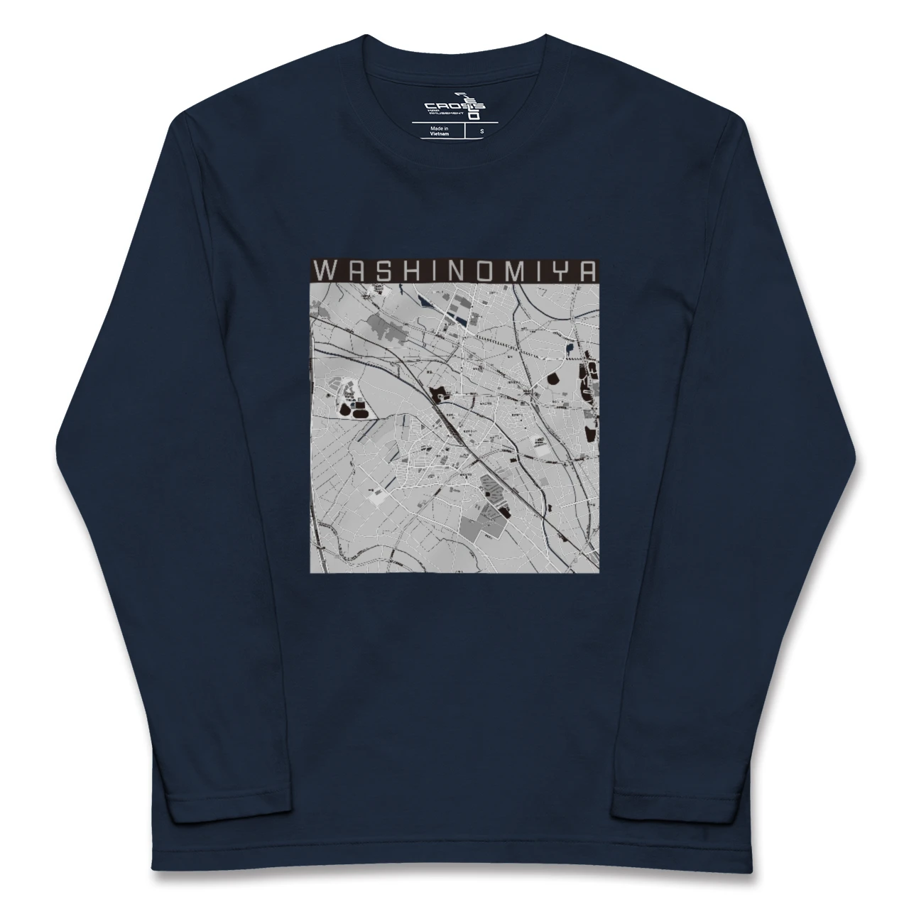【鷲宮（埼玉県）】地図柄ロングスリーブTシャツ