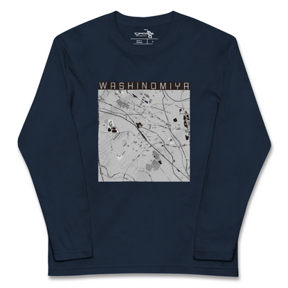 【鷲宮（埼玉県）】地図柄ロングスリーブTシャツ