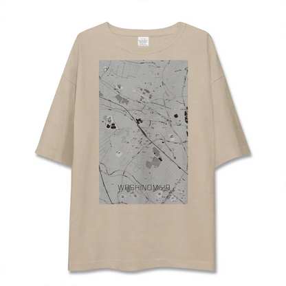 【鷲宮（埼玉県）】地図柄ビッグシルエットTシャツ