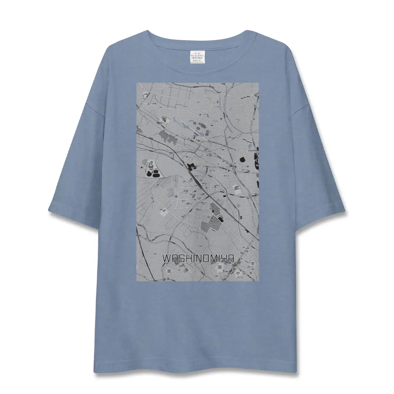 【鷲宮（埼玉県）】地図柄ビッグシルエットTシャツ