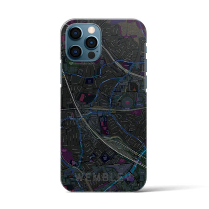 【ウェンブリー（イギリス）】地図柄iPhoneケース（バックカバータイプ）