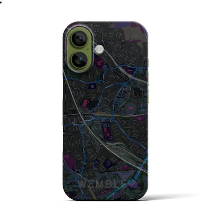 【ウェンブリー（イギリス）】地図柄iPhoneケース（バックカバータイプ）