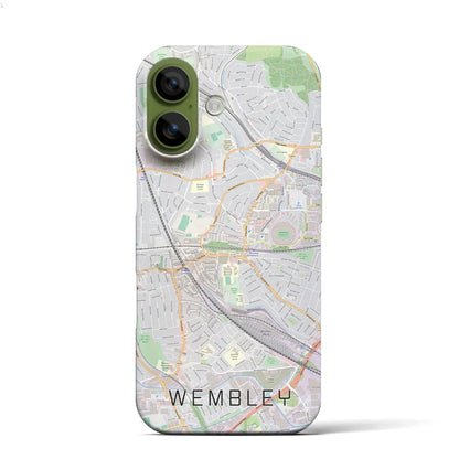 【ウェンブリー（イギリス）】地図柄iPhoneケース（バックカバータイプ）