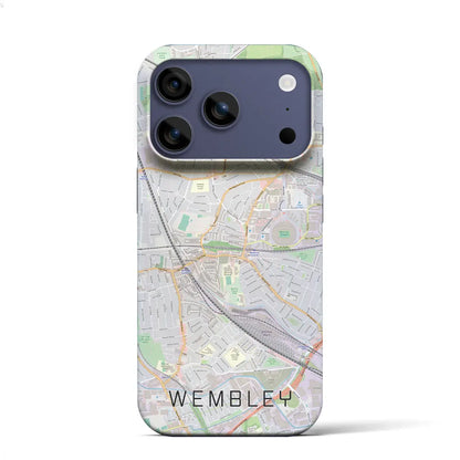 【ウェンブリー（イギリス）】地図柄iPhoneケース（バックカバータイプ）