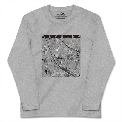 【ウェンブリー（イギリス）】地図柄ロングスリーブTシャツ