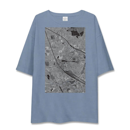 【ウェンブリー（イギリス）】地図柄ビッグシルエットTシャツ