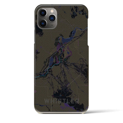 【ウィスラー（カナダ）】地図柄iPhoneケース（バックカバータイプ）