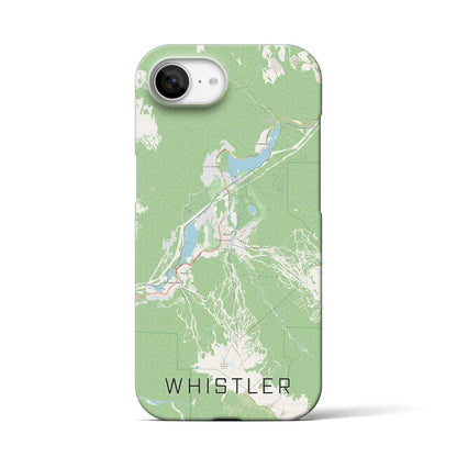 【ウィスラー（カナダ）】地図柄iPhoneケース（バックカバータイプ）
