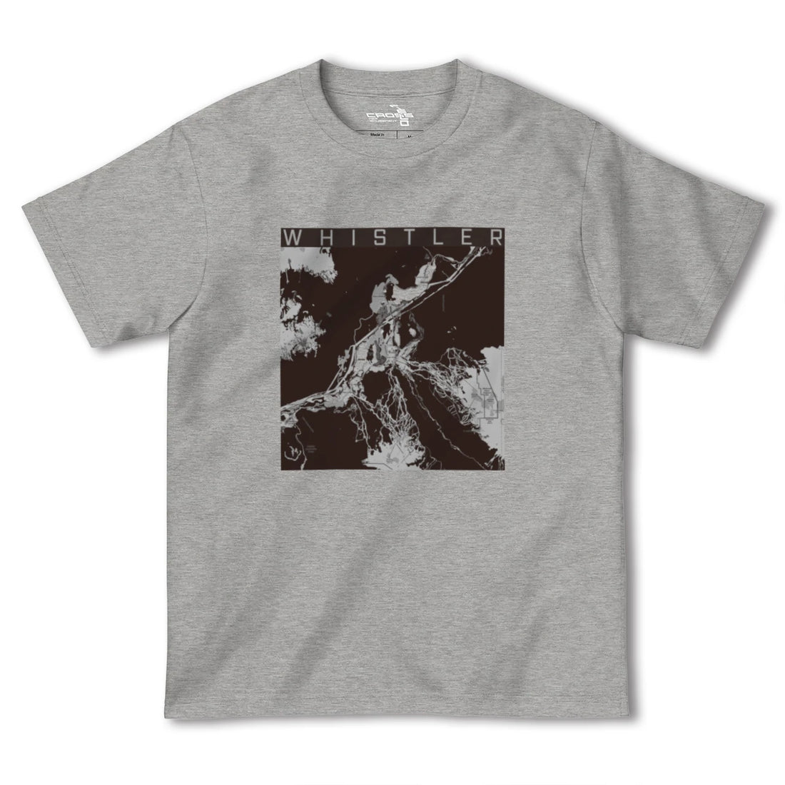【ウィスラー(カナダ)】地図柄ヘビーウェイトTシャツ