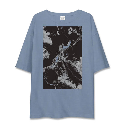 【ウィスラー（カナダ）】地図柄ビッグシルエットTシャツ