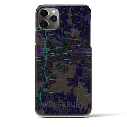 【ヴォルフスブルク（ドイツ）】地図柄iPhoneケース（バックカバータイプ）