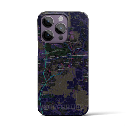 【ヴォルフスブルク（ドイツ）】地図柄iPhoneケース（バックカバータイプ）