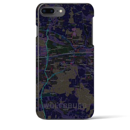 【ヴォルフスブルク（ドイツ）】地図柄iPhoneケース（バックカバータイプ）