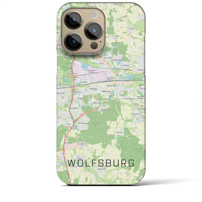 【ヴォルフスブルク（ドイツ）】地図柄iPhoneケース（バックカバータイプ）