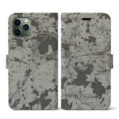 【ヴォルフスブルク（ドイツ）】地図柄iPhoneケース（手帳タイプ）