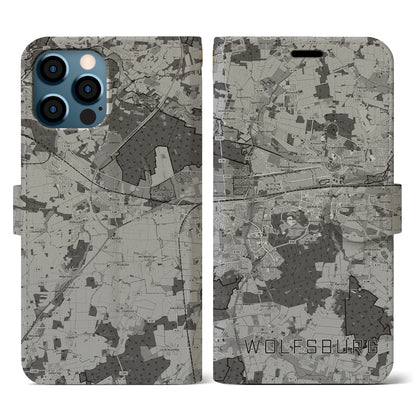 【ヴォルフスブルク（ドイツ）】地図柄iPhoneケース（手帳タイプ）