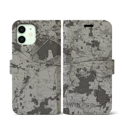 【ヴォルフスブルク（ドイツ）】地図柄iPhoneケース（手帳タイプ）