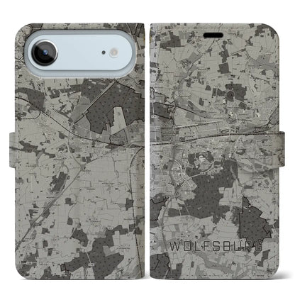 【ヴォルフスブルク（ドイツ）】地図柄iPhoneケース（手帳タイプ）