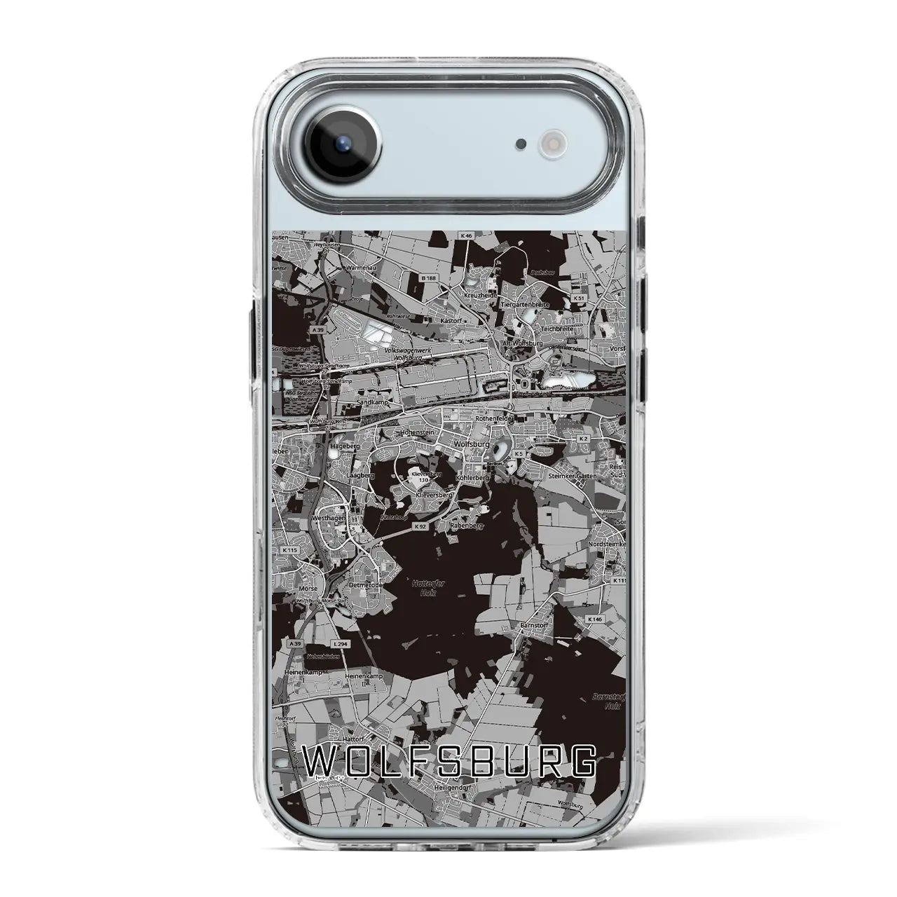 【ヴォルフスブルク（ドイツ）】地図柄iPhoneケース（MagSafeタイプ）