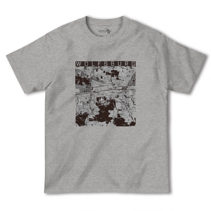 【ヴォルフスブルク（ドイツ）】地図柄ヘビーウェイトTシャツ