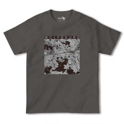【ヴォルフスブルク（ドイツ）】地図柄ヘビーウェイトTシャツ