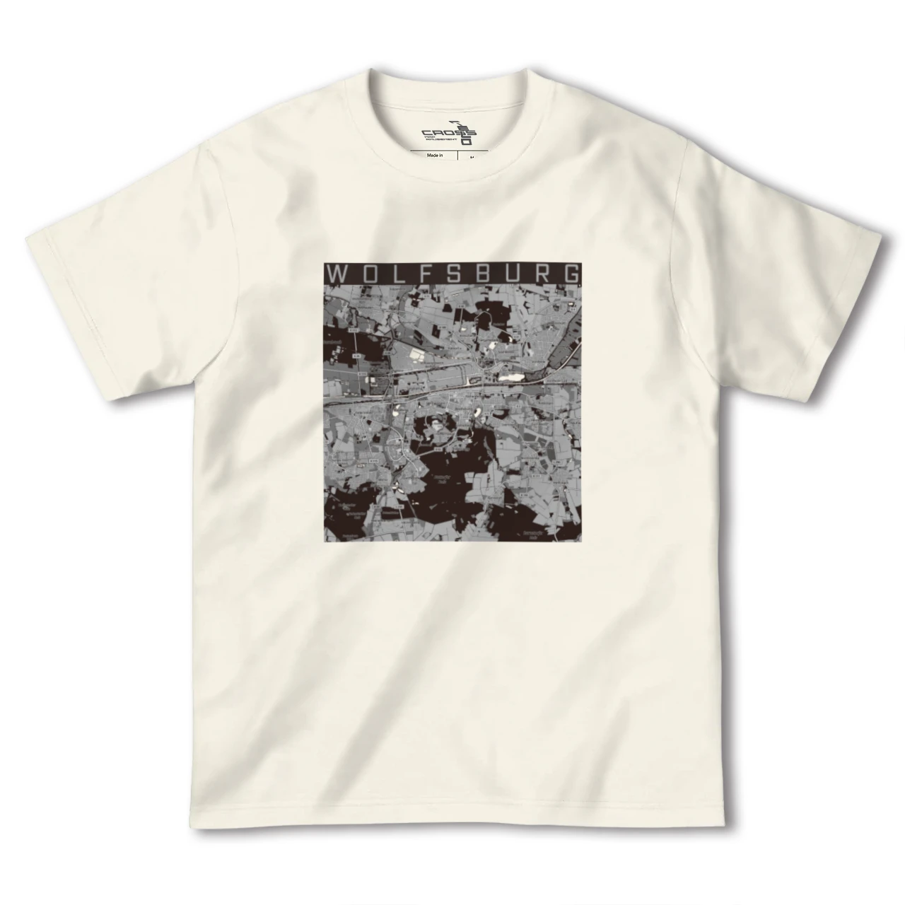 【ヴォルフスブルク（ドイツ）】地図柄ヘビーウェイトTシャツ