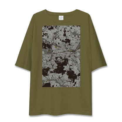 【ヴォルフスブルク（ドイツ）】地図柄ビッグシルエットTシャツ