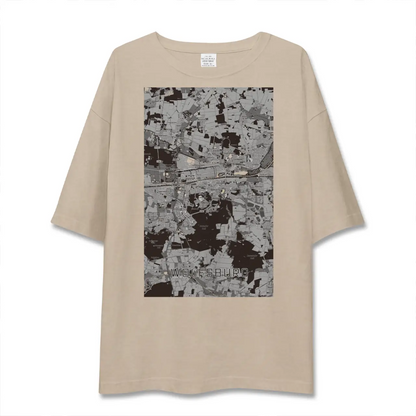 【ヴォルフスブルク（ドイツ）】地図柄ビッグシルエットTシャツ