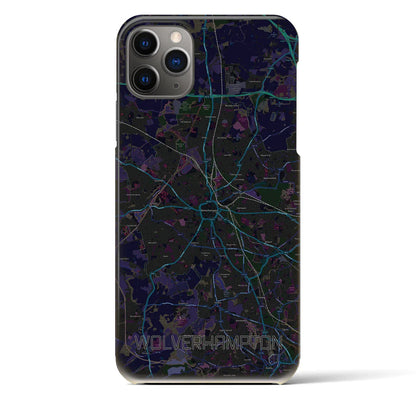 【ウルヴァーハンプトン（イギリス）】地図柄iPhoneケース（バックカバータイプ）