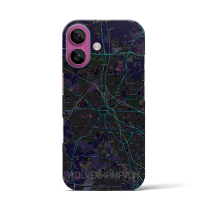 【ウルヴァーハンプトン（イギリス）】地図柄iPhoneケース（バックカバータイプ）