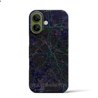 【ウルヴァーハンプトン（イギリス）】地図柄iPhoneケース（バックカバータイプ）