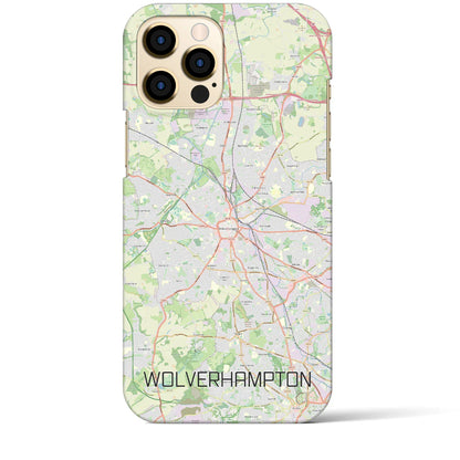 【ウルヴァーハンプトン（イギリス）】地図柄iPhoneケース（バックカバータイプ）